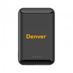 branded Denver Magnetic Wireless Power Bank - 5 Watt, from our range of promotional Power Banks