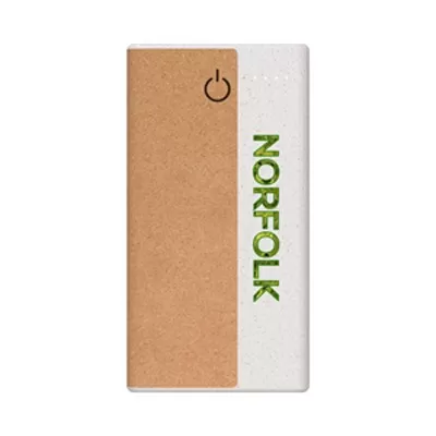branded Norfolk Wireless Power Bank - 10,000 mAh , from our range of promotional Power Banks