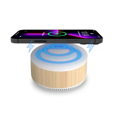 branded Hampton 15W Wireless Charging Speaker , from our range of promotional Speakers