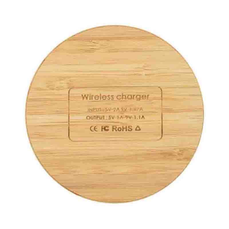 branded Hamilton Wireless Bamboo Fast Charger (10 Watt), from our range of promotional Phone & Tablet Chargers