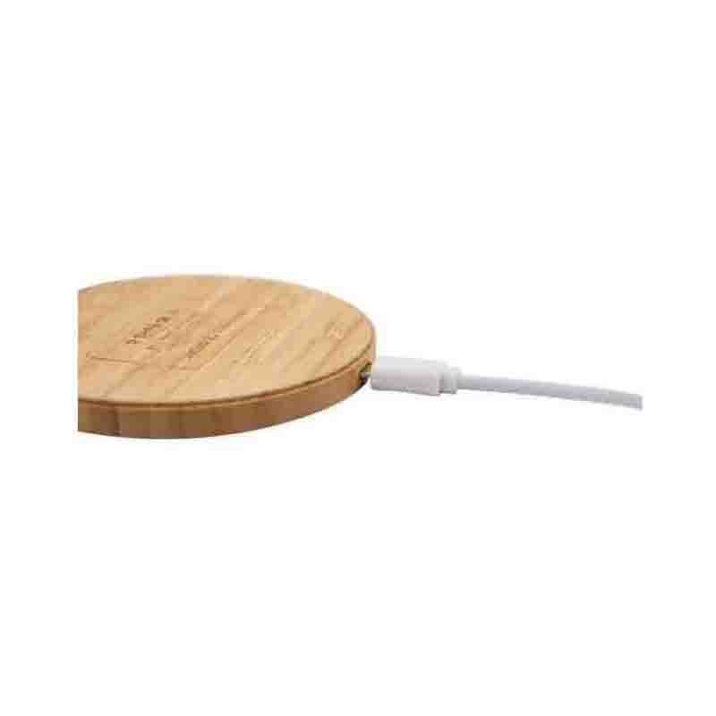 branded Hamilton Wireless Bamboo Fast Charger (15 Watt), from our range of promotional Phone & Tablet Chargers