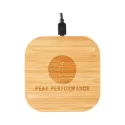 branded Nelson Wireless Bamboo Fast Charger (10 Watt), from our range of promotional Phone &amp; Tablet Chargers