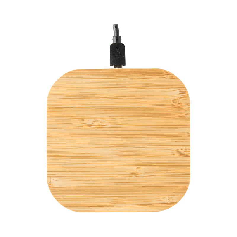 branded Nelson Wireless Bamboo Fast Charger (15 Watt), from our range of promotional Phone & Tablet Chargers