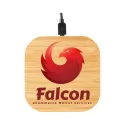 branded Nelson Wireless Bamboo Fast Charger (15 Watt), from our range of promotional Phone &amp; Tablet Chargers