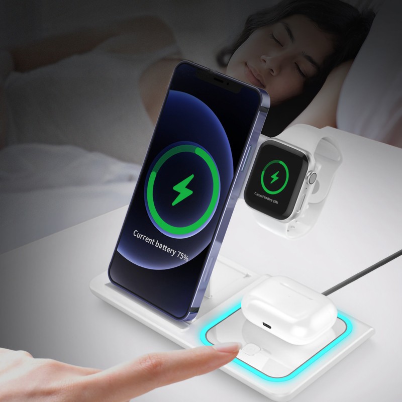 branded Camden 3n1 Fast Wireless Charger (without Adapter), from our range of promotional Phone & Tablet Chargers