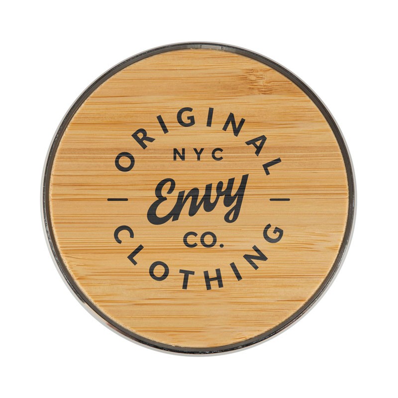 branded Danby Bamboo Wireless Fast 10W Charger , from our range of promotional Phone & Tablet Chargers