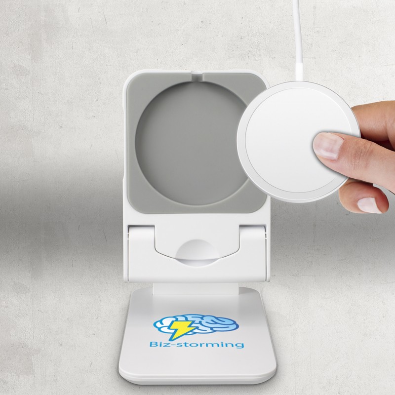 branded Tauris Magnetic Wireless Charger, from our range of promotional Phone & Tablet Chargers