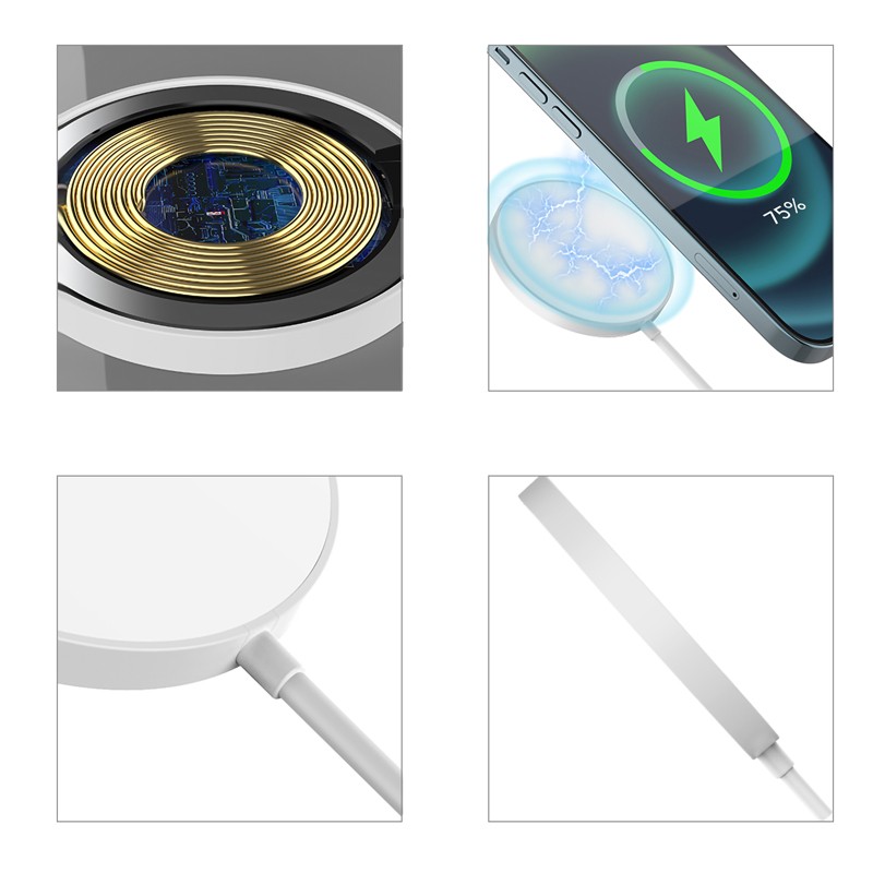 branded Wolf Magnetic Wireless Charger, from our range of promotional Phone & Tablet Chargers