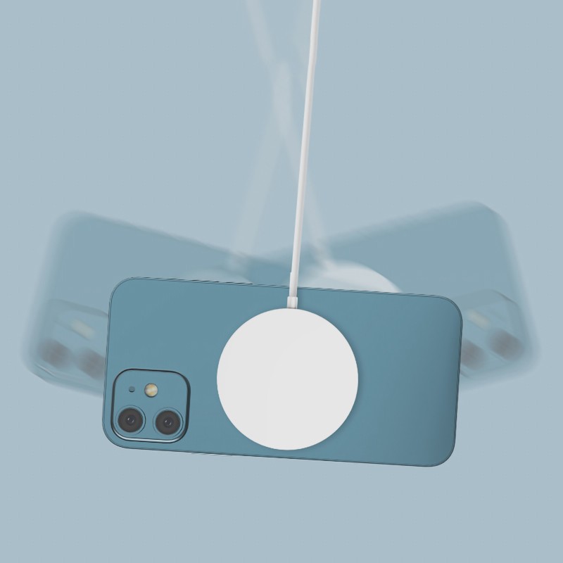 branded Wolf Magnetic Wireless Charger, from our range of promotional Phone & Tablet Chargers
