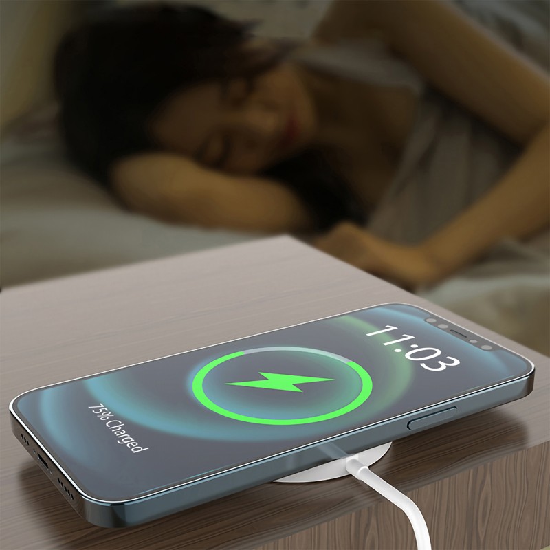 branded Wolf Magnetic Wireless Charger, from our range of promotional Phone & Tablet Chargers