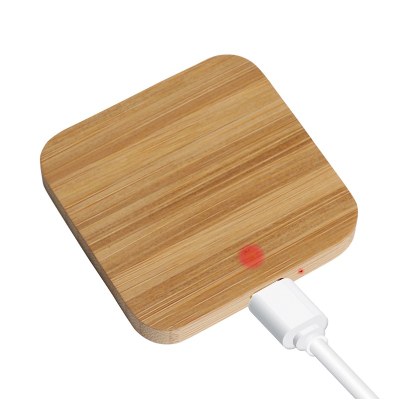 branded Riley Magnetic Bamboo Charger, from our range of promotional Phone & Tablet Chargers