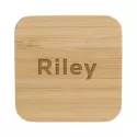 branded Riley Magnetic Bamboo Charger, from our range of promotional Phone &amp; Tablet Chargers