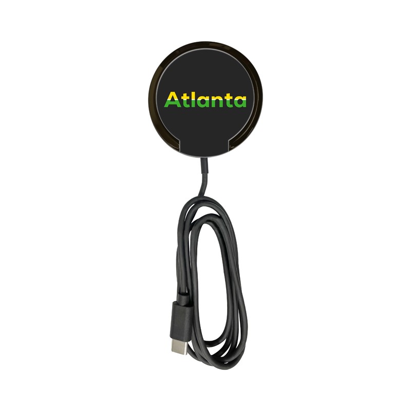 branded Atlanta Magnetic Wireless Charge Stand, from our range of promotional Phone & Tablet Chargers