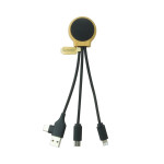 branded Sabre LED Charge Cable, from our range of promotional USB Hubs &amp; Cables