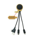 branded Sabre LED Charge Cable, from our range of promotional USB Hubs &amp; Cables
