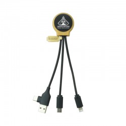branded Sabre LED Charge Cable, from our range of promotional USB Hubs & Cables