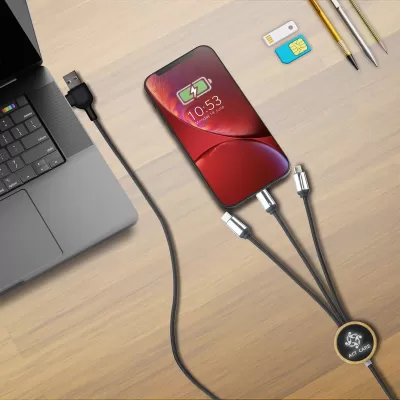 branded Vico LED Charge Cable, from our range of promotional USB Hubs & Cables