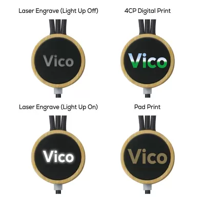 branded Vico LED Charge Cable, from our range of promotional USB Hubs & Cables