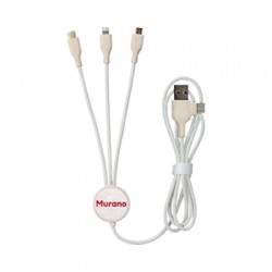 branded Murano Charge Cable - CWS, from our range of promotional USB Hubs & Cables