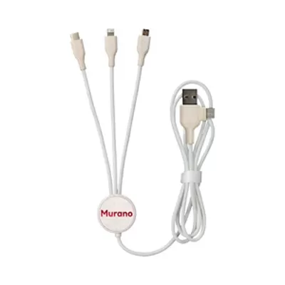 branded Murano Charge Cable - CWS, from our range of promotional USB Hubs & Cables