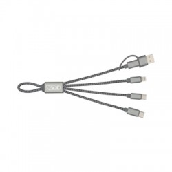 branded Trident 2 Charge Cable (rPET), from our range of promotional USB Hubs & Cables