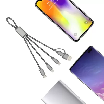 branded Trident 2 Charge Cable (rPET), from our range of promotional USB Hubs & Cables