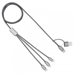 branded Trident 2+ Charge Cable (rPET), from our range of promotional USB Hubs & Cables