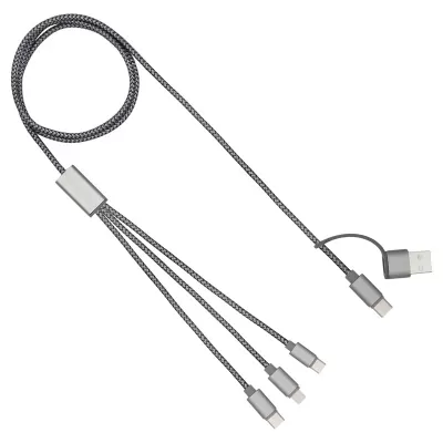 branded Trident 2+ Charge Cable (rPET), from our range of promotional USB Hubs & Cables