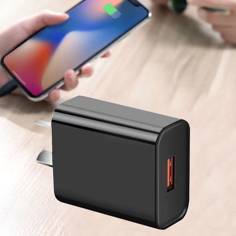 branded Timms Fast USB Wall Charger (QC3.0, 18 Watt), from our range of promotional Phone & Tablet Chargers