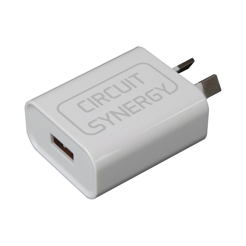 branded Timms Fast USB Wall Charger (QC3.0, 18 Watt), from our range of promotional Phone & Tablet Chargers