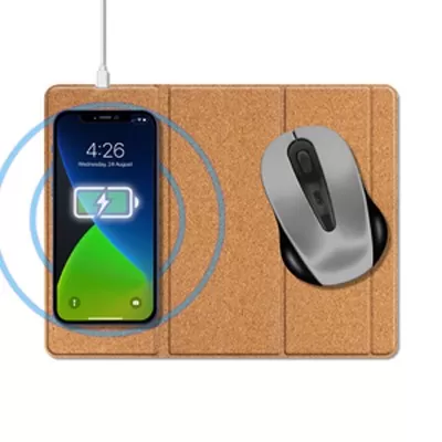 branded Oaky Foldable Wireless Charging Mouse Pad, from our range of promotional Phone & Tablet Chargers
