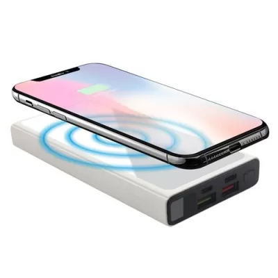 branded Boston Quick Charge Wireless Power Bank - 10,000 mAh, from our range of promotional Power Banks