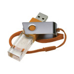 Flash Drives  - 3D Crystal Swivel Flash Drive 4GB - 32GB