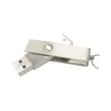 branded Slim Brushed Swivel Drive 4GB - 32GB, from our range of promotional Flash Drives