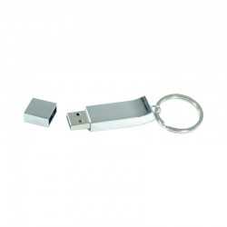 Flash Drives - Chrome Keyring Flash Drive 4GB - 32GB