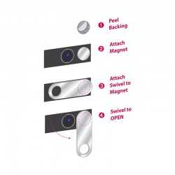branded WebCam Cover Swivel - Plastic, from our range of promotional USB Accessories