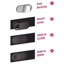 branded WebCam Cover Channel Tablet -Plastic, from our range of promotional USB Accessories