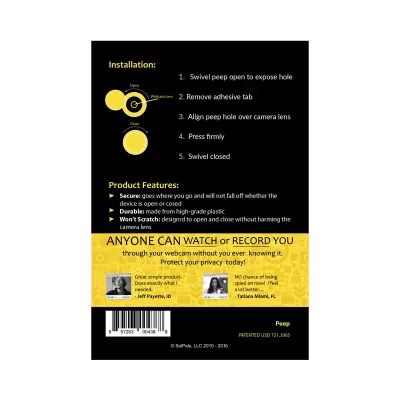 branded WebCam Cover Peep, from our range of promotional USB Accessories