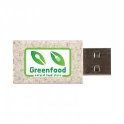 branded USB Data Blocker Eco - Wheat Straw, from our range of promotional USB Accessories