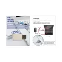 branded USB Data Blocker Eco - Wheat Straw, from our range of promotional USB Accessories