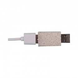 branded USB Data Blocker Eco - Wheat Straw, from our range of promotional USB Accessories