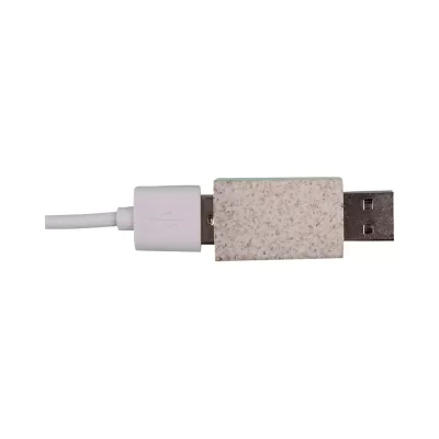 branded USB Data Blocker Eco - Wheat Straw, from our range of promotional USB Accessories
