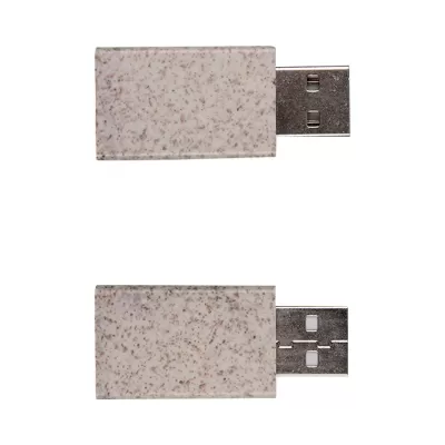 branded USB Data Blocker Eco - Wheat Straw, from our range of promotional USB Accessories