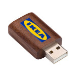 branded USB Data Blocker Wood, from our range of promotional USB Accessories