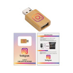 branded USB Data Blocker Wood, from our range of promotional USB Accessories