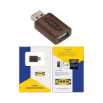 branded USB Data Blocker Wood, from our range of promotional USB Accessories