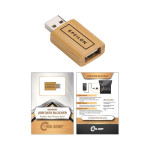 branded USB Data Blocker Wood, from our range of promotional USB Accessories