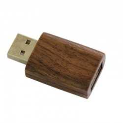 branded USB Data Blocker Wood, from our range of promotional USB Accessories