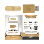 branded Webcam Privacy Pack 2 Bamboo, from our range of promotional USB Accessories