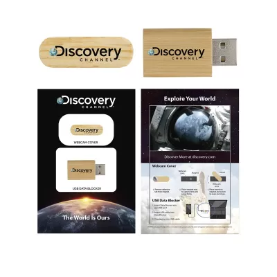 branded Webcam Privacy Pack 2 Bamboo, from our range of promotional USB Accessories